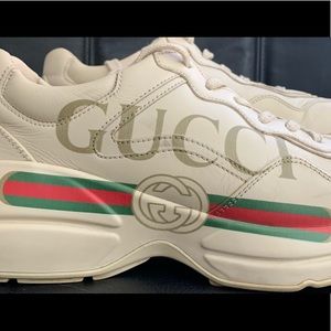 COPY - Women’s Rhyton Gucci logo leather sneaker